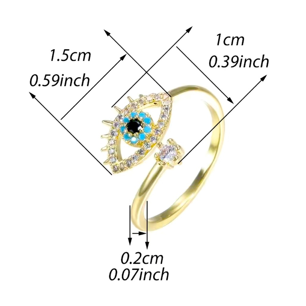 Evil Eye Ring ๐ ๐๏ธ - Picture 2 of 2